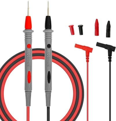 Testsondes Multimeter - Testkabels Naalden - Elektrisch Testen - Nauwkeurige Metingen - 90 cm - Rood Zwart