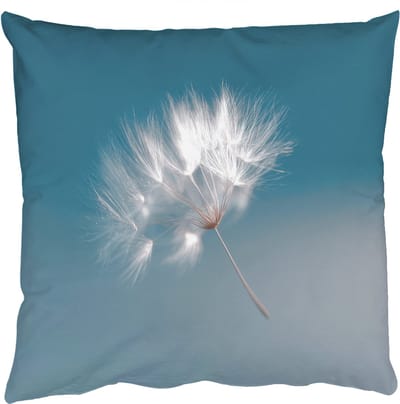 Sierkussens - Kussentjes Woonkamer - 50x50 cm - Paardenbloempluisje - Blauw - Lucht
