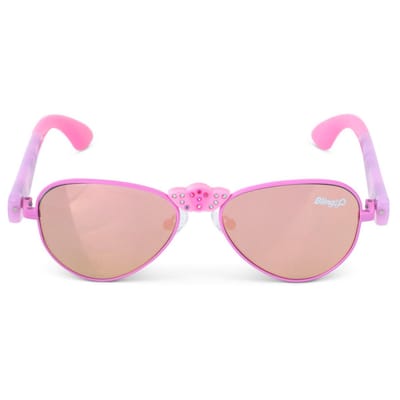 Bling2o ZONNEBRIL: HAMPTON BEACH - Bright Bubblegum, siliconen, 100% UV bescherming, in doorzichtige bewaardoos, 3+