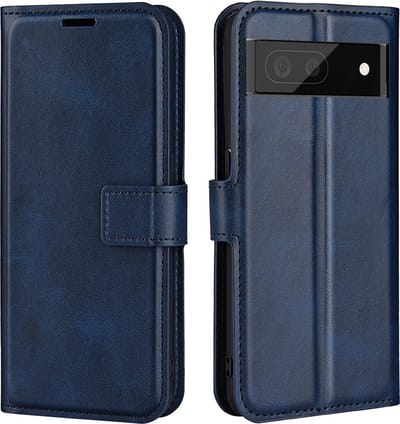 Coverup Hoesje - Geschikt voor Google Pixel 6a Hoesje - Coverup Deluxe Book Case - Blauw