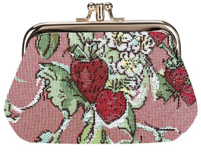 Portemonnee klip - Wild Strawberry - Wilde aardbei - Claire Louise Design