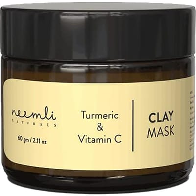 Neemli Naturals Kurkuma & Vitamine C Kleimasker Tanneverwijdering, Oliecontrole 2 oz 2 Ounce black