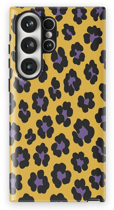 DripCase Luipaard Hoesje Samsung Galaxy S23 Ultra | Backcover met Mag | Hoesje met Dierenprint Samsung Galaxy S23 Ultra Wild Electric
