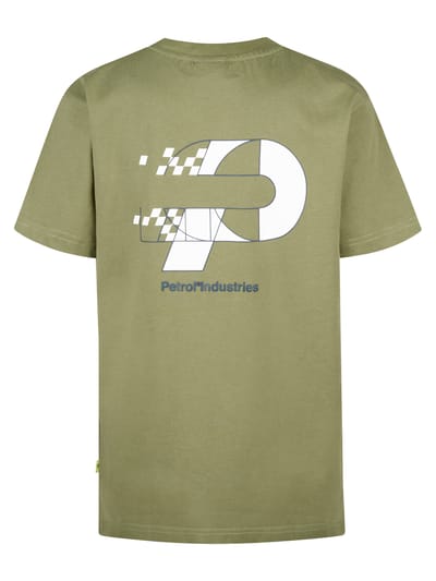 Petrol Industries - Jongens Artwork T-shirt Oceancrest - Groen - Maat 116
