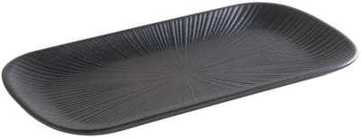 APS Nero GN 1/3 serveer tray - melamine zwart - 32,5 x 17,6 cm - 2,5 cm hoog - stapelbaar