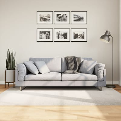 vidaXL - Vloerkleed - IZA - laagpolig - Scandinavisch - 140x200 - cm - crèmekleurig