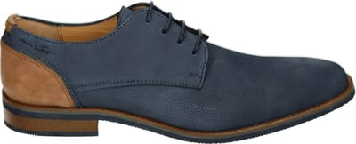 Van Lier - 2518662 - Vrije tijdsschoenenHeren veterschoenHeren sneakersCasual - Kleur: Blauw - Maat: 43