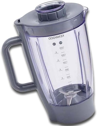 Mengbeker Keukenmachine - Acryl Kom - Mengen en Mixen - Compleet met messen - 15 Liter - Grijs