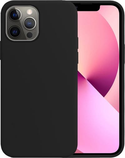 Hoesje - Geschikt voor Apple iPhone 13 Pro - Sterk & Shockproof - Hoes Cover - Siliconen Case - Telefoonhoesjes - Zwart