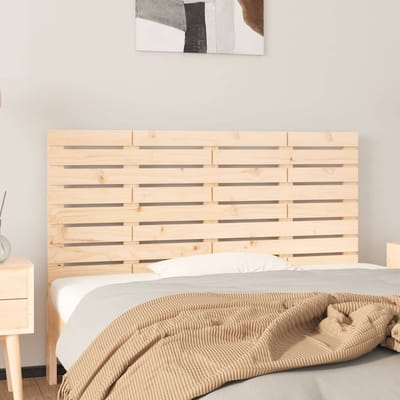 vidaXL - Hoofdbord - wandmontage - 146x3x63 - cm - massief - grenenhout