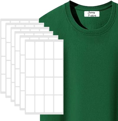 Dailygoods- Etiketten 160 stuks - Zelfklevend - Waterdicht - Kledinglabels - Sterke lijm - Herhaaldelijk wasbaar