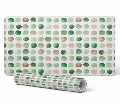 Antislip bureauonderlegger met aquarelstippen 120x60 cm