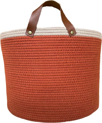 OZ Home - Mand - Oranje/Beige - Duurzaam & Functioneel - Voor Opslag en Organisatie