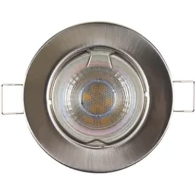Sencys Inbouwspot Geborsteld Nikkel Warm Wit Gu10 4,3w