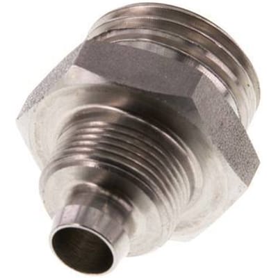 10x8 & G1/2'' RVS 1.4571 Rechte Opsteekkoppeling Buitendraad