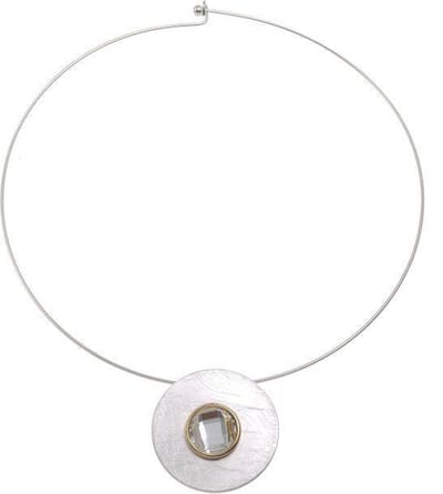 Behave Korte ketting metaal rond 135mm diameter met hanger 38mm diameter