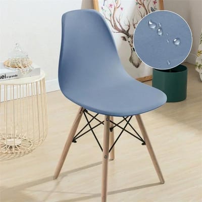 1 pièce Housse de Chaise Coque Imperméable couleur unie housse de siège extensible Dossier Court étui de chaise tout compris Décoration Intérieure Hôtel 1 Pc