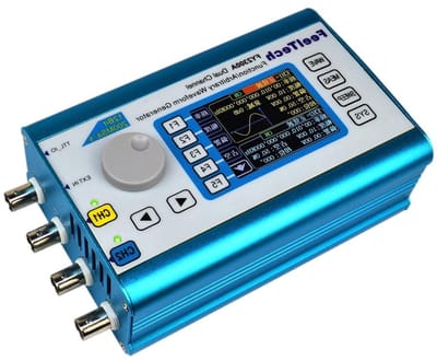 Signaal Generator - Functie Generator Frequentiemeter - Signalen Creëren - Dubbel Kanaal - 25 MHz - Zilver