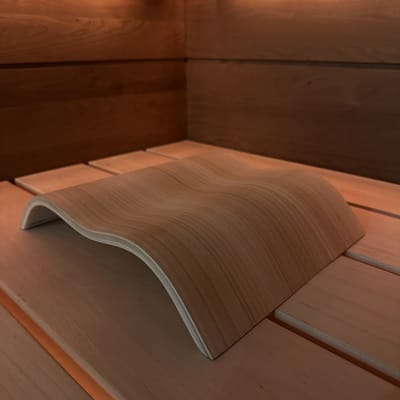 Sauna hoofdsteun Wave - Red Ceder