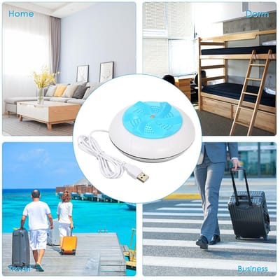 Draagbare Turbine Wasmachine 1 kg Waskwantiteit Mini Roterende Wasmachine met USB-kabel voor Reizen Thuis Zakenreis blauw