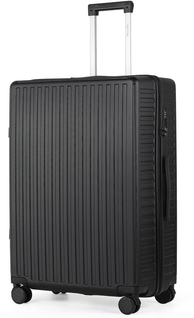 TAN.TOMI Reiskoffer groot 76x49x30 - 100L - Spinner wielen - Lichtgewicht - TSA Slot -zwart
