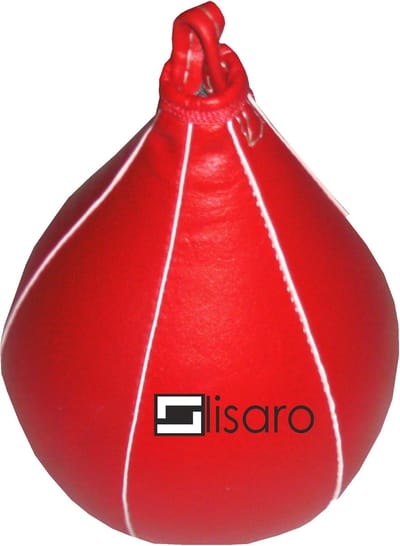 Bokslamp - Slagbal Snelheidstrainer - Reactie Verbeteren - Opblaasbaar PU Kunstleer - 34 x 21 cm - Rood