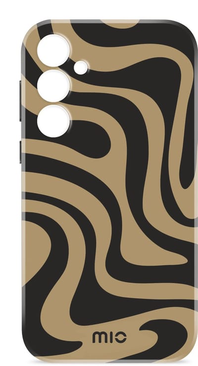 Mio by Mobilize Hoesje geschikt voor Samsung Galaxy A17 MagSafe Telefoonhoesje Hardcase | Mio by Mobilize Backcover | Geschikt voor MagSafe | Geschikt voor Draadloos Opladen met Magnetische Ring | Geschikt voor MagSafe Case - Swirl | Bruin