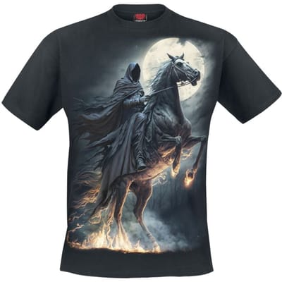 Spiral T-shirt - Shadow Rider - S tot 4XL - voor Mannen - zwart