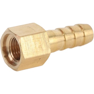 Adaptateur de connecteur de tuyau de détendeur de plongée sous-marine Longueur 3,5 cm Raccord à olive de tuyau en cuivre épaissi beige