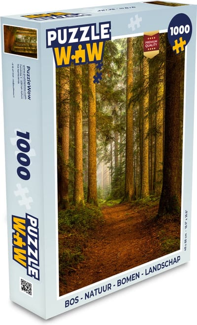 Puzzel Bos - Natuur - Bomen - Landschap - Bladeren - Legpuzzel - Puzzel 1000 stukjes volwassenen