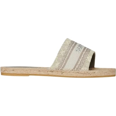Superdry  Slippers Mules Compensées Style Espadrille En Toile