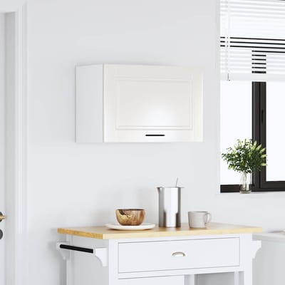 vidaXL - Keukenbovenkast - Porto - bewerkt - hout - hoogglans - wit