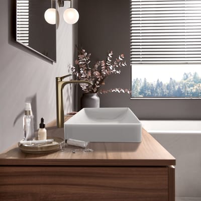 Hansgrohe Vivenis - Wastafelkraan met afvoer, EcoSmart, CoolStart, geborsteld brons 75044140