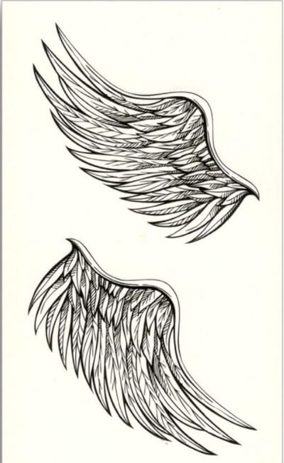 Tattoo Angel Wings|Engelen Vleugels|Nep Tattoo|Plak Tattoo|Cabantis|Festival