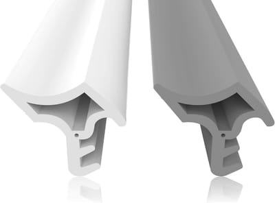 Witte Tochtstrip 50 Meter voor Stalen Kozijnen - Tegen Tocht, Geluid en Stof - Energiebesparend (14mm/15mm)