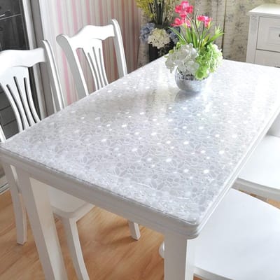 PVC Tafelkleed - Meubelbeschermer Folie - Tafel Beschermen - Waterdicht Krasbestendig - 90x160 cm - Geplaveid