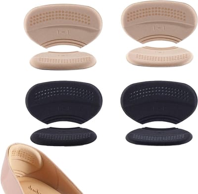 Comfortabele Hielpads - 3mm en 6mm Zelfklevende Hielbeschermers voor Te Grote Schoenen, Voorkom Blaren en Wrijving - Geschikt voor Dames en Heren