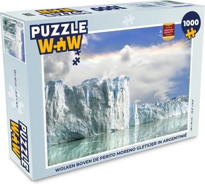 Puzzel Wolken boven de Perito Moreno gletsjer in Argentinië - Legpuzzel - Puzzel 1000 stukjes volwassenen