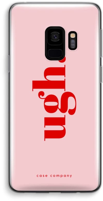 Case Company® - Hoesje geschikt voor Samsung Galaxy S9 hoesje - Ugh - Soft Cover Telefoonhoesje - Bescherming aan alle Kanten en Schermrand