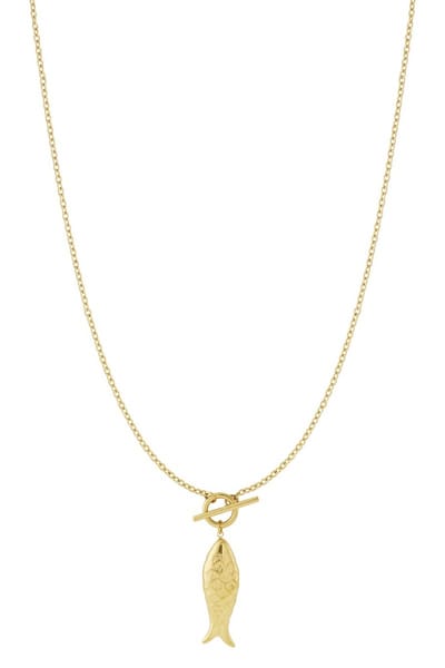 Bijoutheek Collier Lang Vis Goud