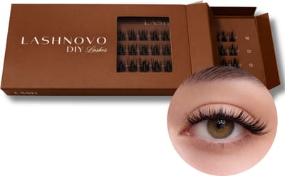 Lashnovo - Lyra - DIY Cluster Lashes - 10 & 12 & 14 mm - Wimperextensions - Nepwimpers - Wimpers
