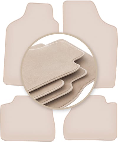 PREMIUM beige matten voor: Nissan Micra K10 hatchback 1983-1991