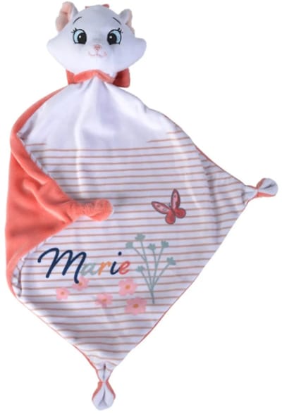Marie - Disney Knuffeldoekje Pluche Knuffel 40 cm - Knuffeldoek voor baby - Zacht lief knuffeldoek - Kraam cadeau - Kraamvisite - Geboorte Kado Zacht