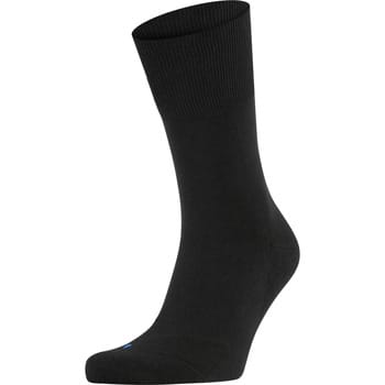 FALKE Run eenkleurig katoen functioneel materiaal sokken unisex zwart - maat 42-43