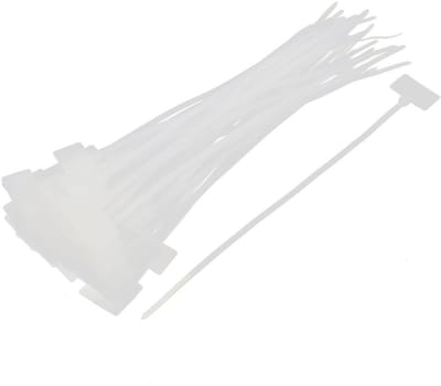 Golden crown - Nylon Netwerk Kabel Koord Draad Label ID Tags - Zelfvergrendelend - 50 Stuks - Sterk en Duurzaam - Ideaal voor Kabelbeheer - 4 x 200mm