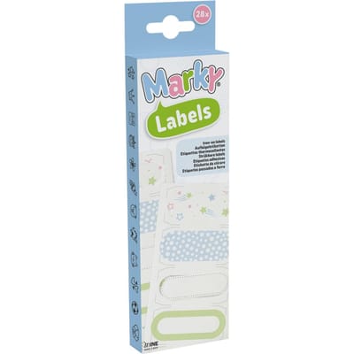 COLOP MARKY Strijklabels – Kleurrijke Designs – 28 Stuks