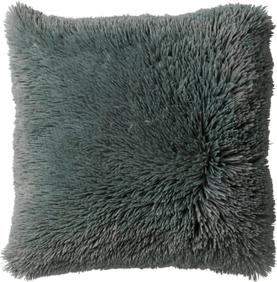 Dutch Decor FLUFFY - kussenhoes 60x60 cm - superzacht - XL kussenhoes - Jadeite - groen - met rits - zonder binnenkussen