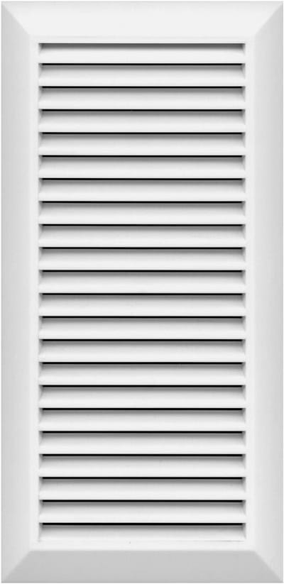 Afsluitrooster Ventilatie Wit 110 x 270 mm met Insectenbescherming