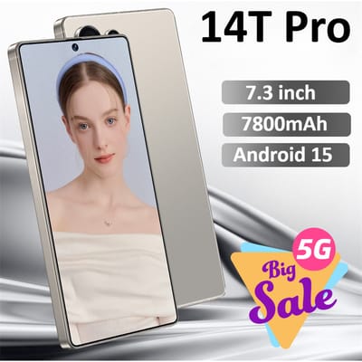 HOT SALE 14T Pro Global Version Smartphone 7.3HD Voordelige 4G 5G Dual SIM Mobiele Telefoons 7800mAh Android 15 WiFi GPS Mobiele Telefoons