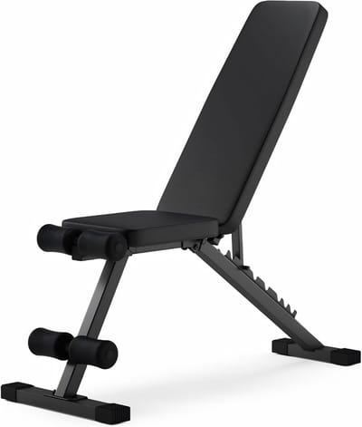 DnA® Fitnessbank - Halterbank - Trainingsbank - Zwart - 116cm x 43cm x 110cm